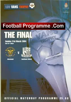 Blackpool v Southend United 2004  – LDV Play Off Final