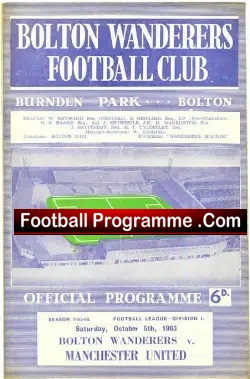 Bolton Wanderers v Manchester United 1963