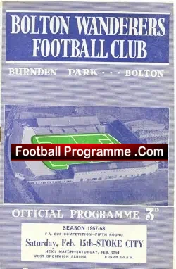 Bolton Wanderers v Stoke City 1958 – FA Cup – Munich Tribute