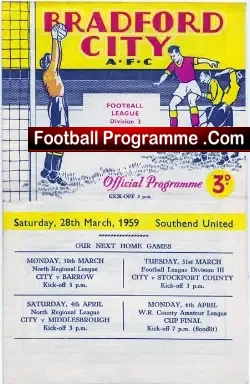 Bradford City v Southend United 1959