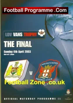 Bristol City v Carlisle United 2003 – Play Off Final