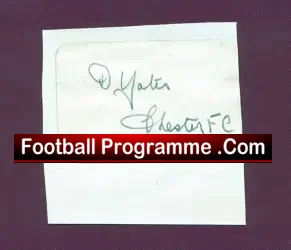 Chester Autographs 1947 – D Yates