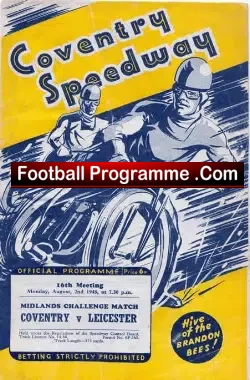 Coventry Speedway v Leicester 1948