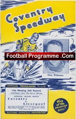 Coventry Speedway v Liverpool 1953