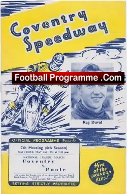 Coventry Speedway v Poole 1953