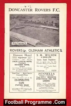 Doncaster Rovers v Oldham Athletic 1947