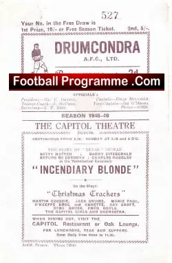 Drumcondra v Bohemian 1945 – Ireland 1940’s