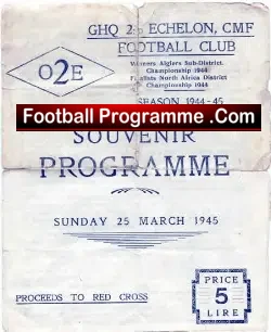 Echelonians vs I R T D – 1944 1945 – Malpass Fulham