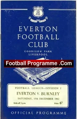 Everton v Burnley  1962 – League Champions