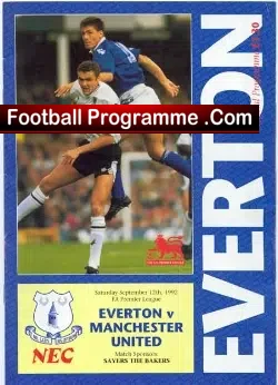 Everton v Manchester United 1992