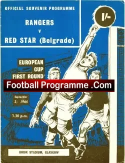 Glasgow Rangers v Red Star Belgrade 1964