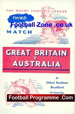 Great Britain Rugby v Australia 1948 – Odsal stadium – Bradford