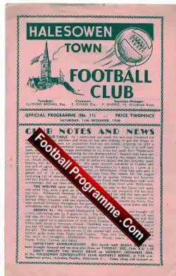 Halesowen Town v Wellington Town 1948