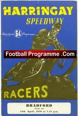 Harringay Speedway v Bradford 1950