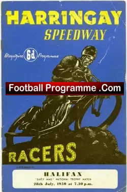 Harringay Speedway v Halifax 1950