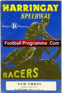Harringay Speedway v New Cross 1949
