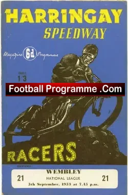 Harringay Speedway v Wembley 1953