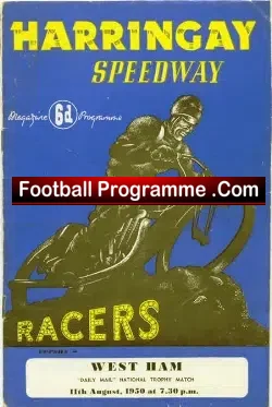 Harringay Speedway v West Ham 1950