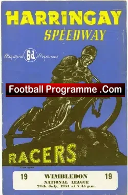 Harringay Speedway v Wimbledon 1951