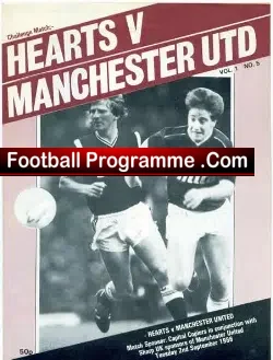 Heart Of Midlothian v Manchester United 1986 – Hearts