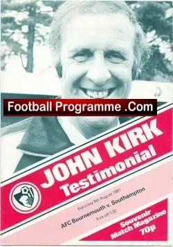 John Kirk Benefit Match Testimonial Bourenmouth 1987