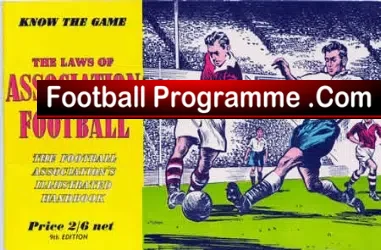 Laws Of Association Football Book – 1948