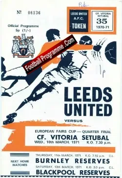 Leeds United v CF Victoria Setbal 1971 – Quarter Final Fairs Cup