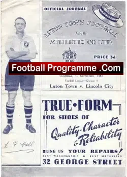 Luton Town v Lincoln City 1952