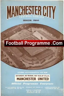 Manchester City v Manchester United 1961 – Rearranged Game