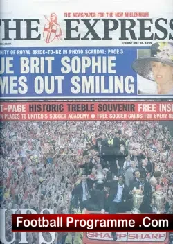 Manchester United Treble Victory Paper – The Express