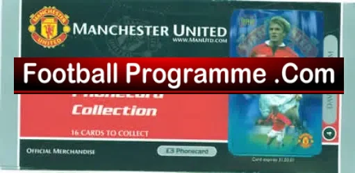 Manchester United Unused Phone Card – David Beckham Man Utd