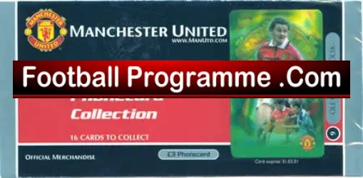 Manchester United Unused Phone Card – Ole Gunnar Solskjaer