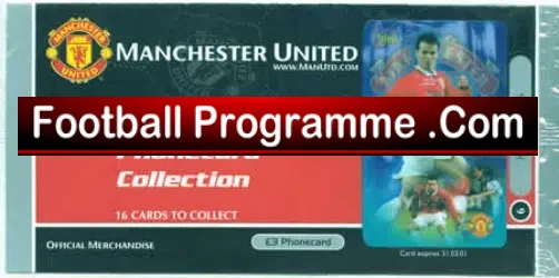 Manchester United Unused Man Utd Phone Card – Ryan Giggs