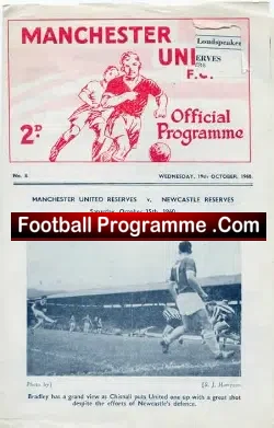 Manchester United v Bury 1960 – Reserves Game