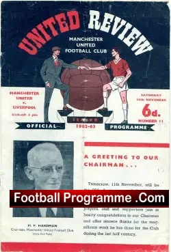 Manchester United v Liverpool 1962