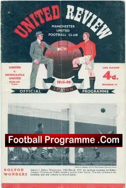Manchester United v Newcastle United 1956