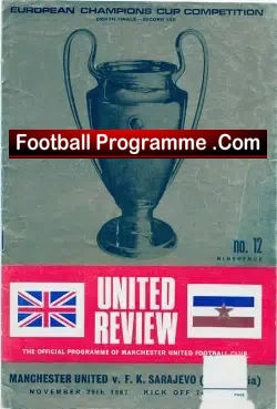 Manchester United v Sarajevo 1967 – Yugoslavia