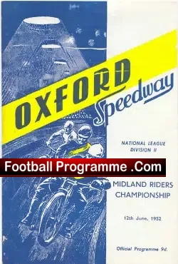 Midland Speedway Riders Championship 1952 – at Oxford