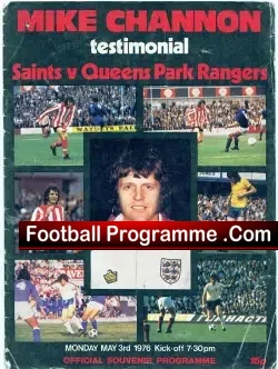 Mike Channon Benefit Match Testimonial Southampton 1976