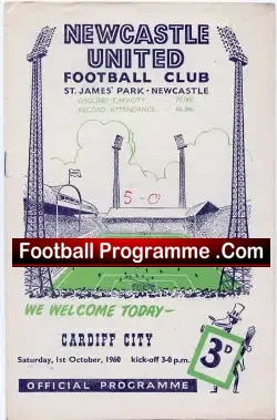 Newcastle United v Cardiff City 1960 – to clear