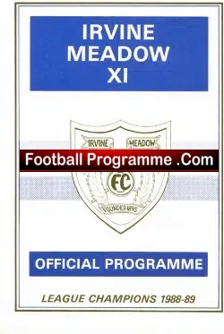 Nigel McCreath Testimonial Benefit Match Irvine Meadow 1991