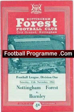 Nottingham Forest v Burnley 1961
