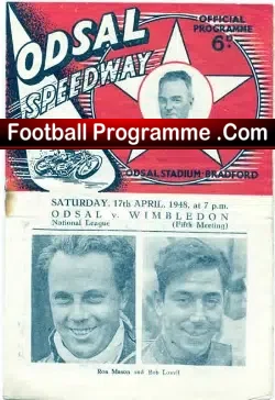 Odsal Speedway v Wimbledon 1948