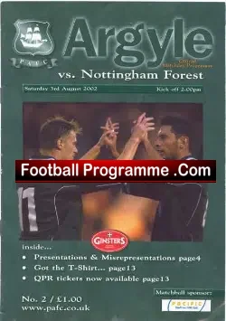 Plymouth Argyle v Nottingham Forest 2002