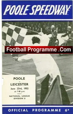 Poole Speedway v Leicester 1952