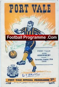 Port Vale v Shrewsbury Town 1959
