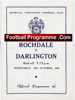 Rochdale v Darlington 1962