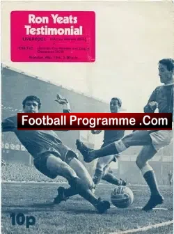 Ron Yeats Benefit Match Testimonial Liverpool 1974