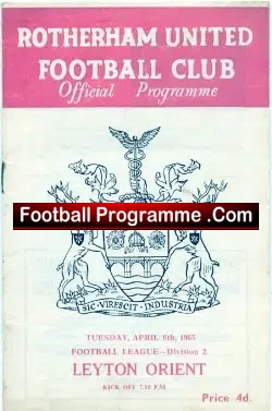 Rotherham United v Leyton Orient 1965