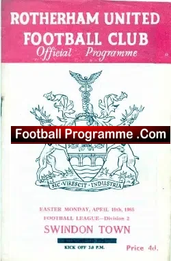 Rotherham United v Swindon Town 1965